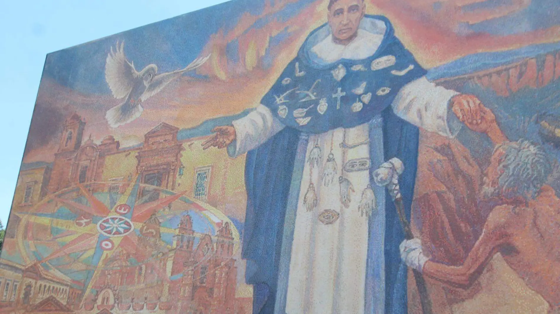 Mural en honor a Fray Antonio Alcalde